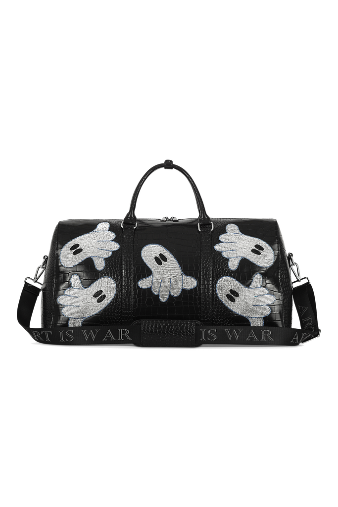 SPRAYGROUND: duffle bag in vegan leather - Black